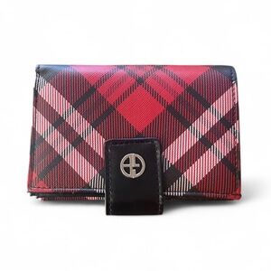 Plaid Red and Black Women's Wallet